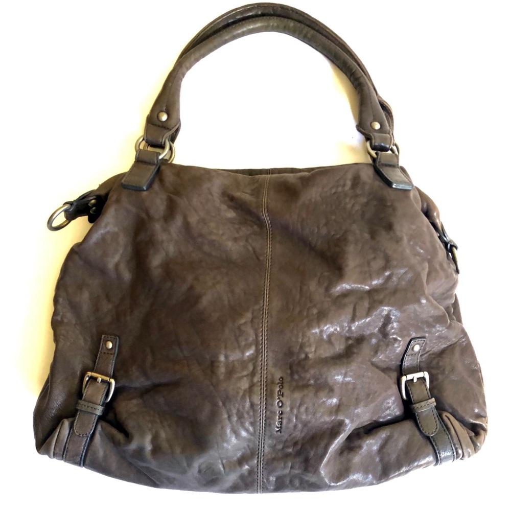 Marc O’Polo (German) Gray Soft Leather Handbag